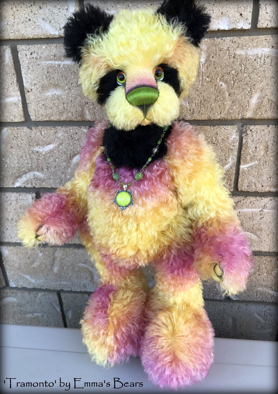 Tramonto - 19in hand dyed mohair Artist Bear by Emmas Bears - OOAK