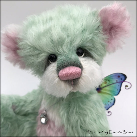 Meadow - 10" Hand dyed artist Easter Butterfly Bear by Emma's Bears - OOAK