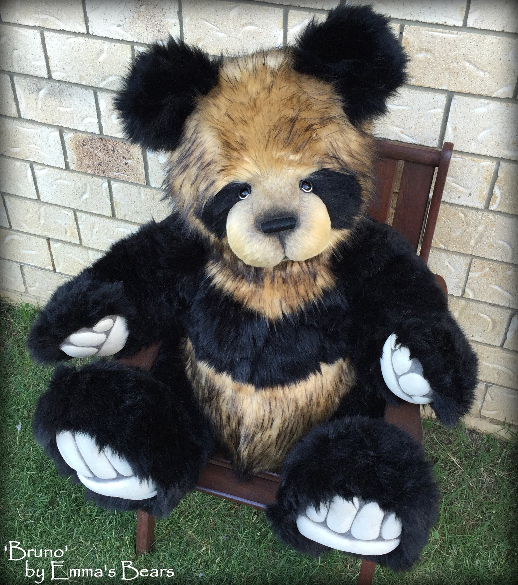 Bruno - 44IN HUGE panda bear by Emmas Bears - OOAK