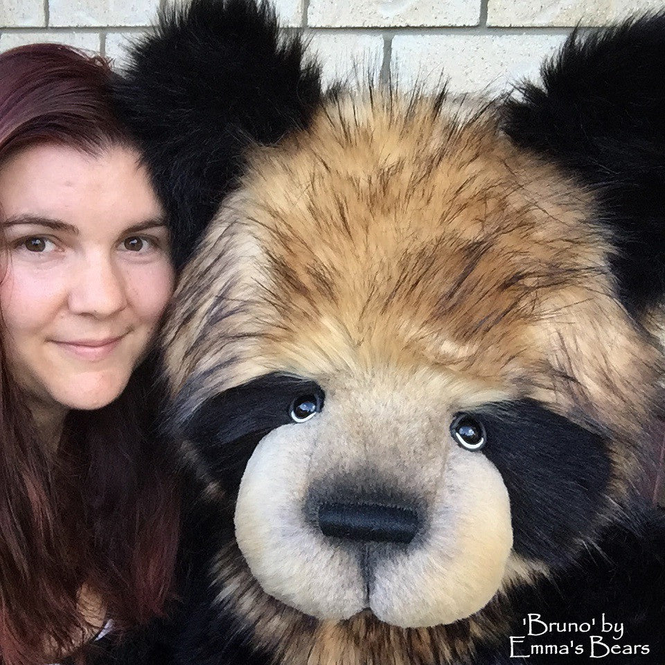 Bruno - 44IN HUGE panda bear by Emmas Bears - OOAK