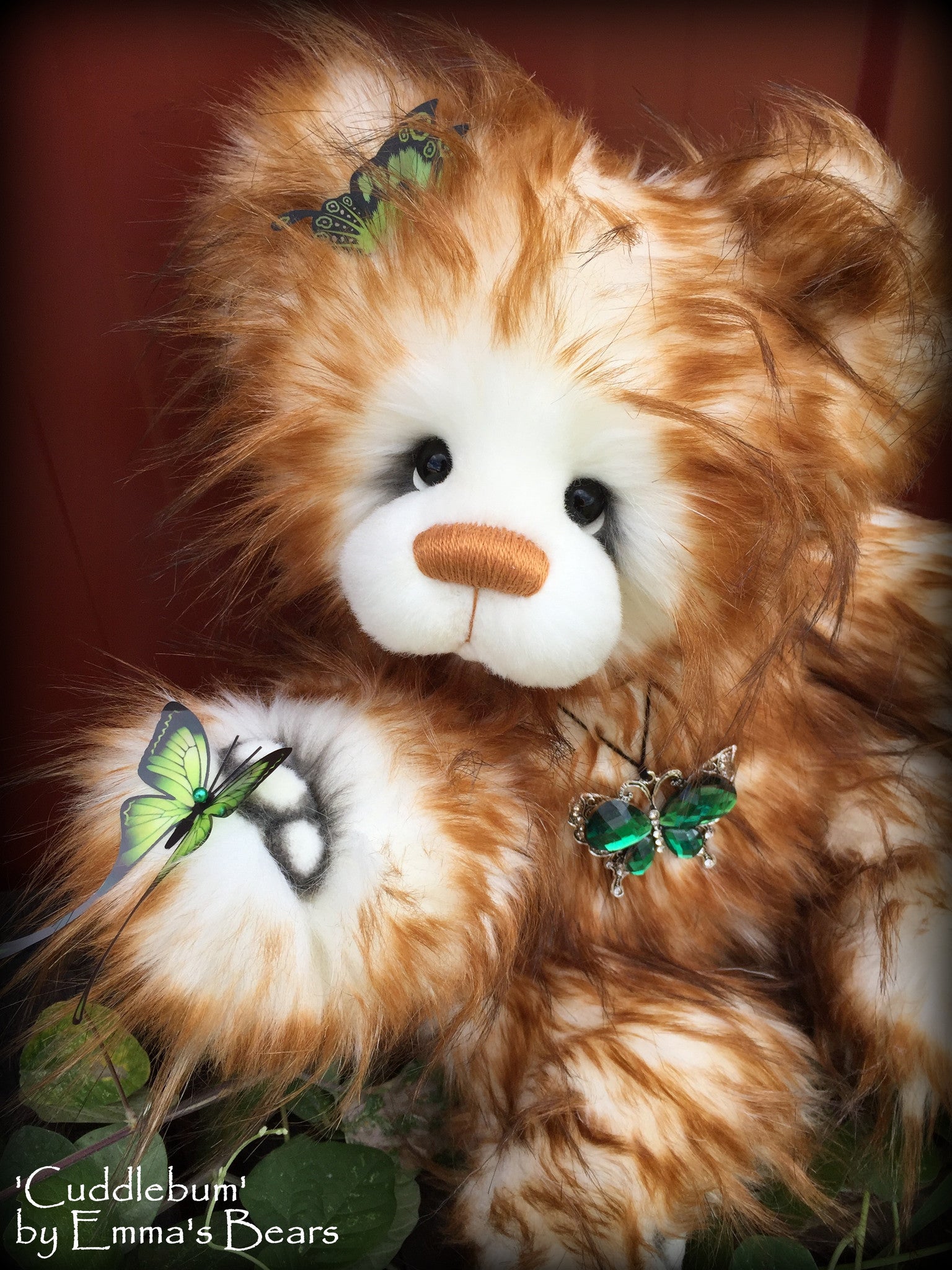 Cuddlebum - 17IN super fluffy artist bear by Emmas Bears - OOAK