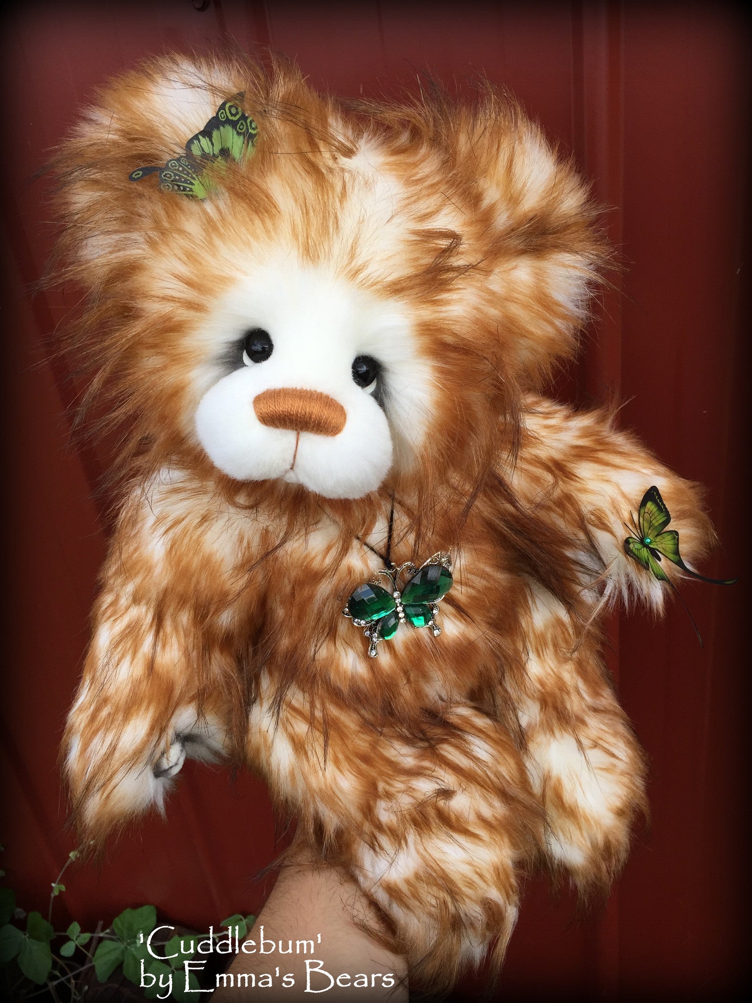 Cuddlebum - 17IN super fluffy artist bear by Emmas Bears - OOAK