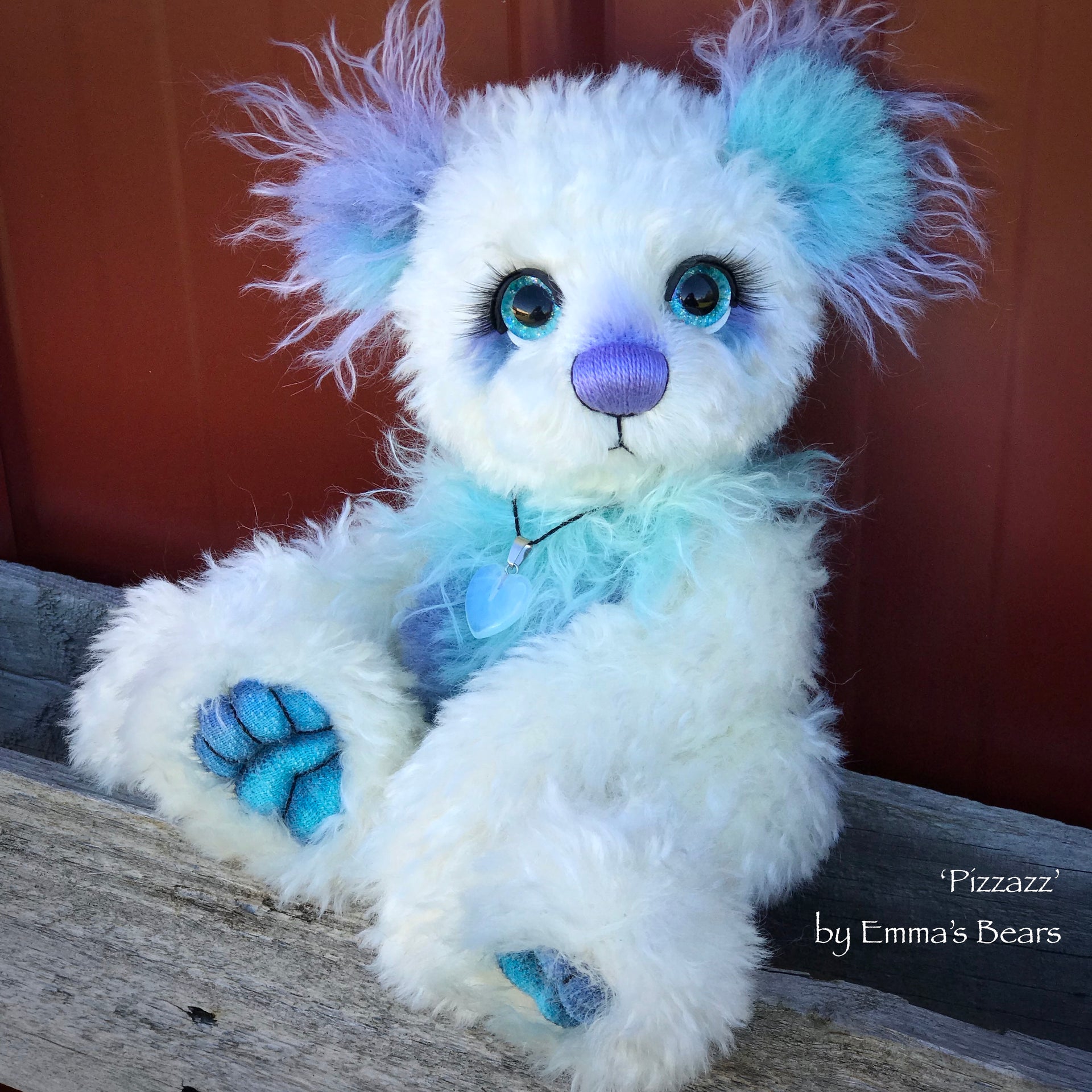 Pizzazz - 12" Alpaca and Mohair Artist Bear by Emma's Bears - OOAK