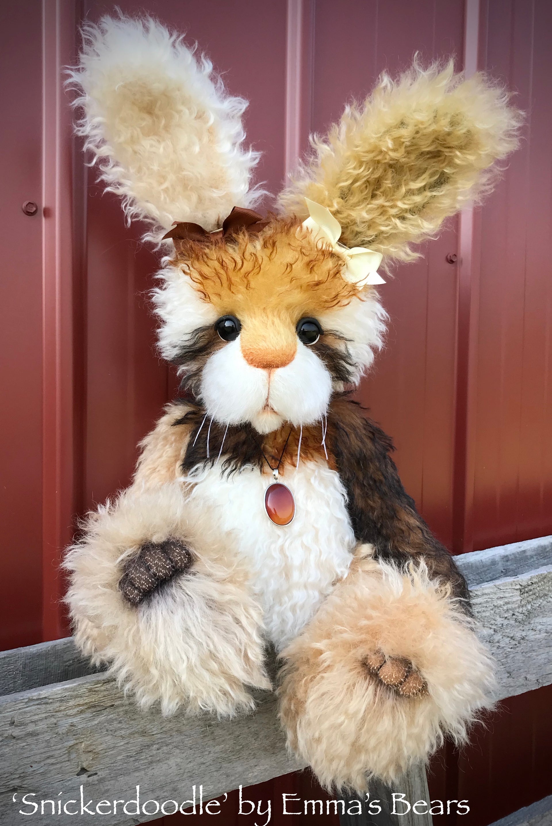 Snickerdoodle - 17" Mohair artist bunny by Emma's Bears - OOAK