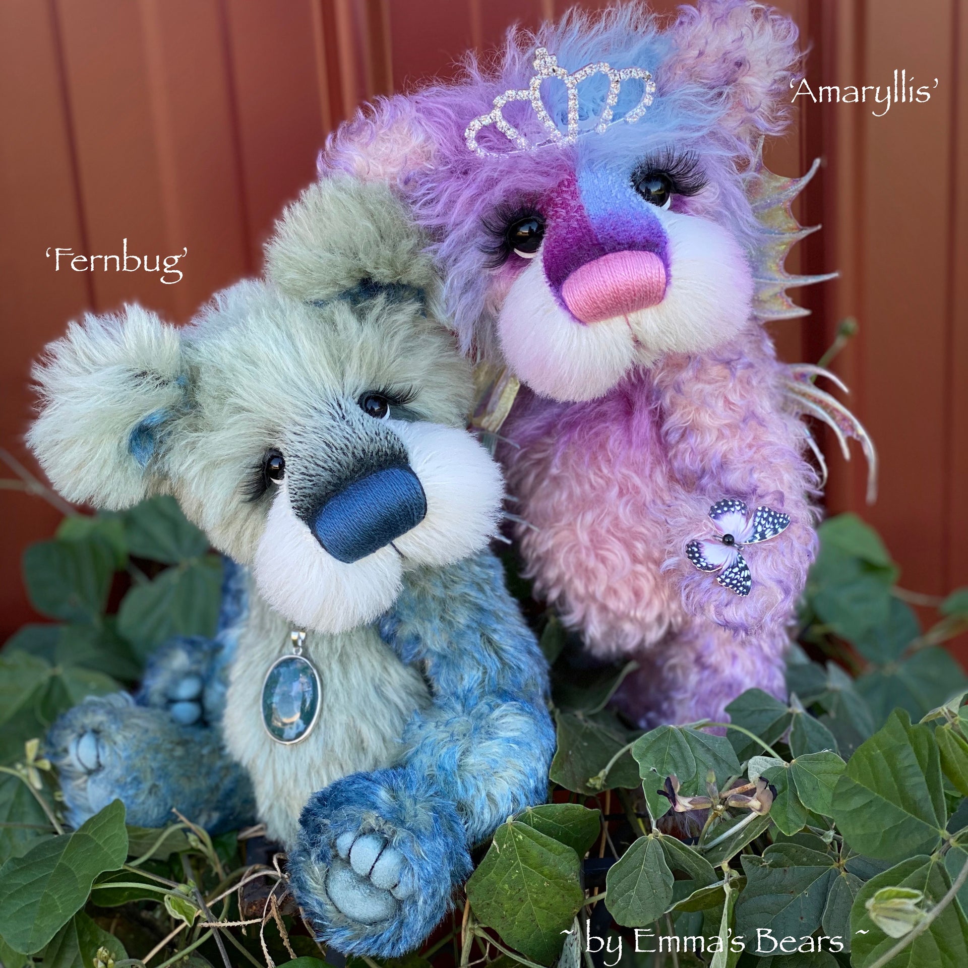 Fernbug - 11" Mohair and Alpaca artist bear by Emma's Bears - OOAK
