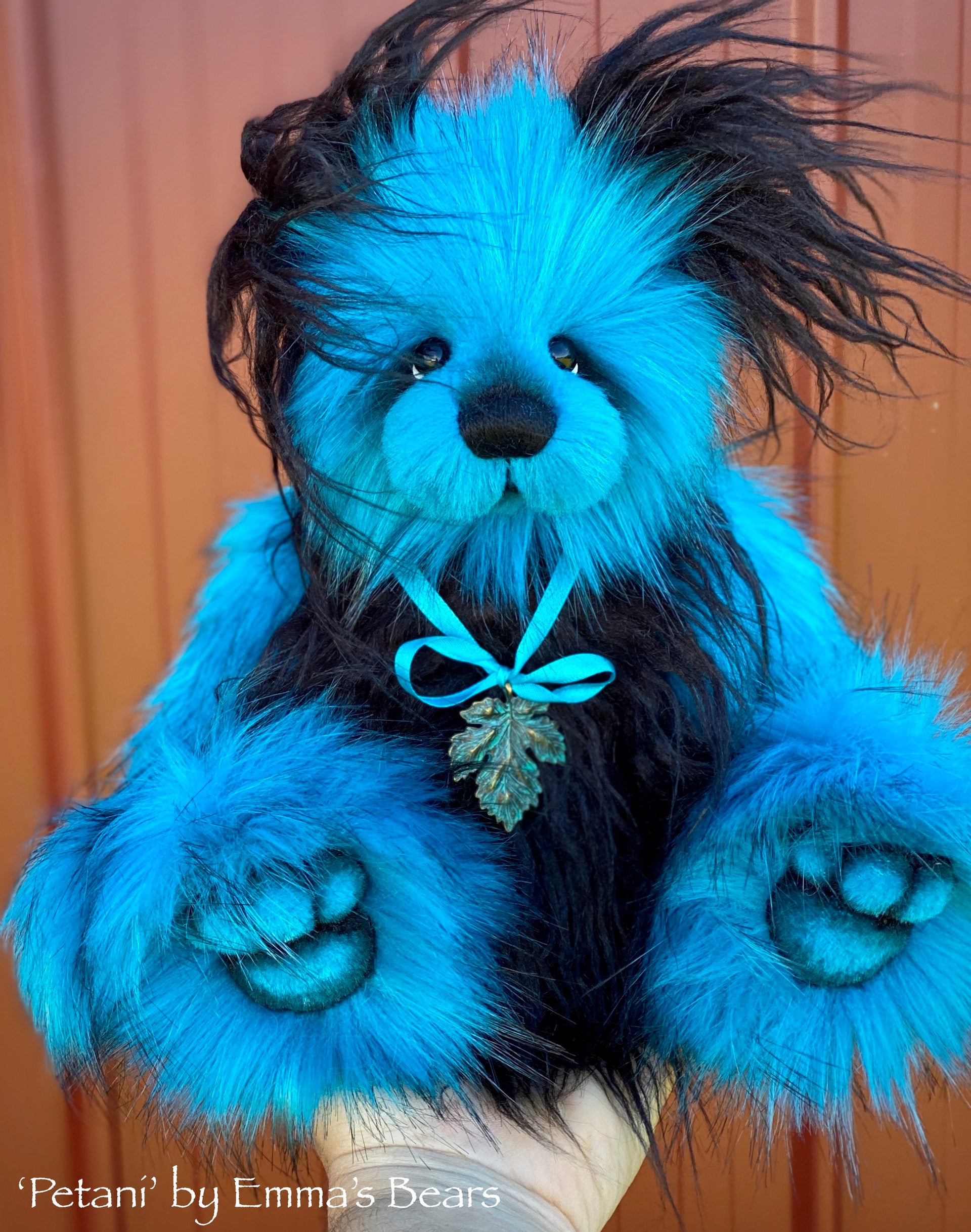 Petani - 13" faux fur Bear by Emmas Bears - OOAK
