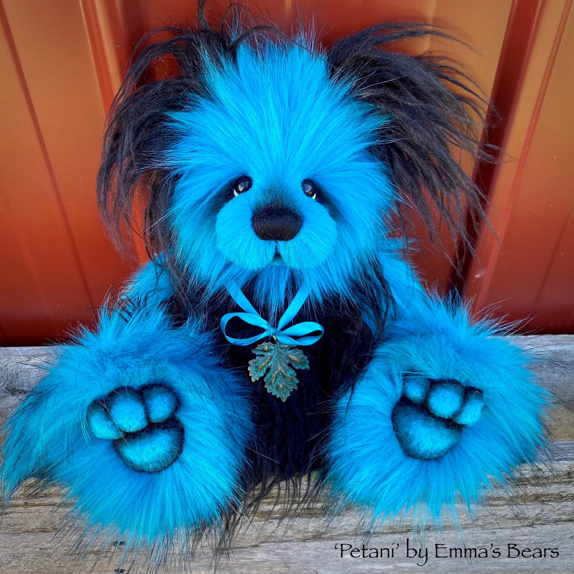 Petani - 13" faux fur Bear by Emmas Bears - OOAK