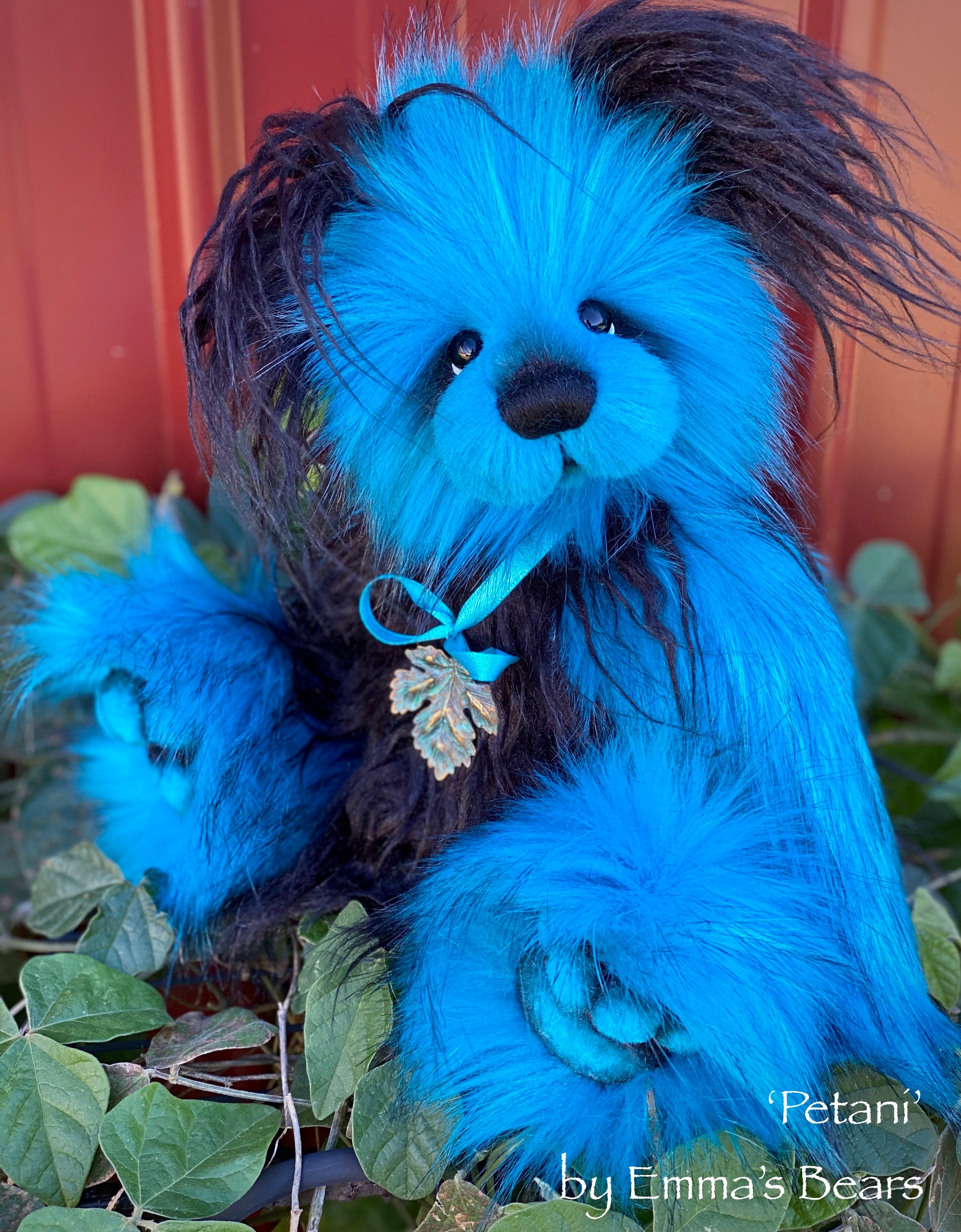 Petani - 13" faux fur Bear by Emmas Bears - OOAK