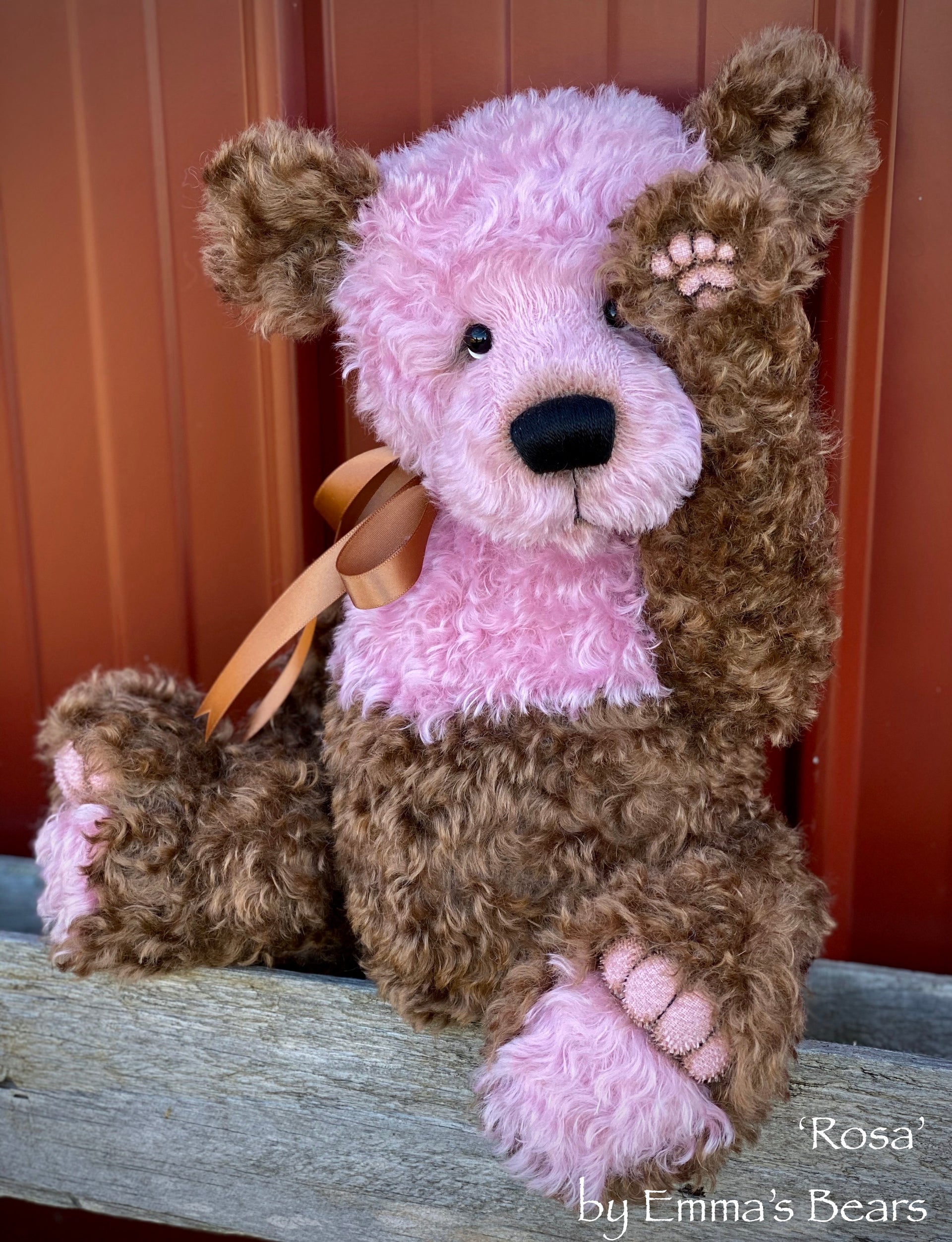 Rosa - 17" Kid Mohair Artist Bear by Emma's Bears - OOAK