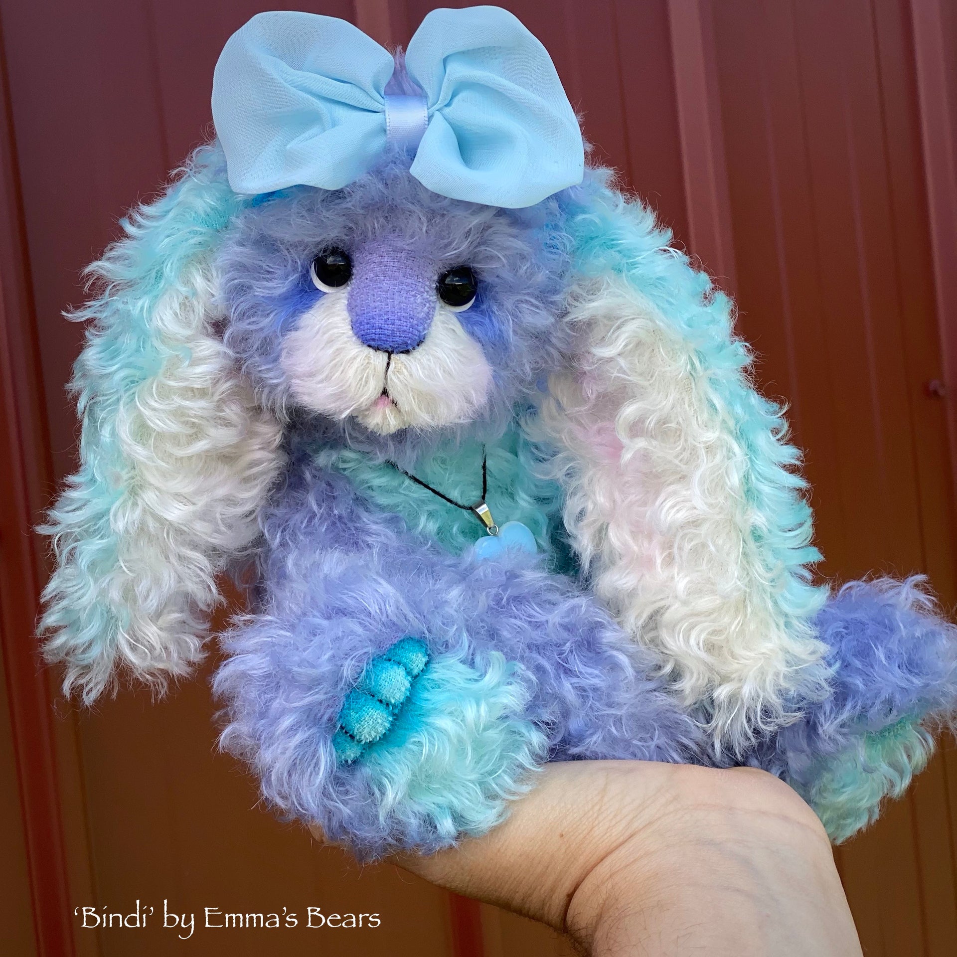 Bindi - 12" Hand-Dyed Kid Mohair Bunny by Emma's Bears - OOAK