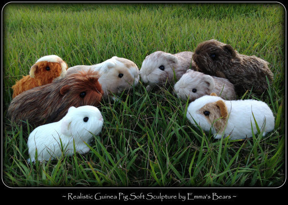 Digital PATTERN - Realistic Guinea Pig Soft Sculpture