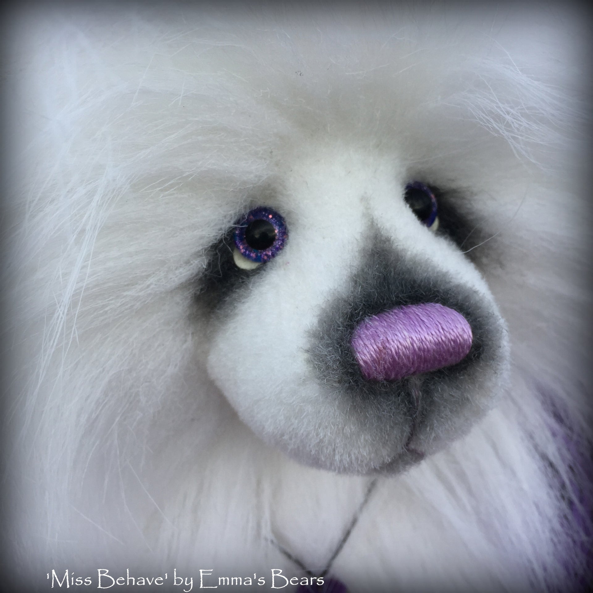 Miss Behave - 18" faux fur artist bear  - OOAK by Emma's Bears