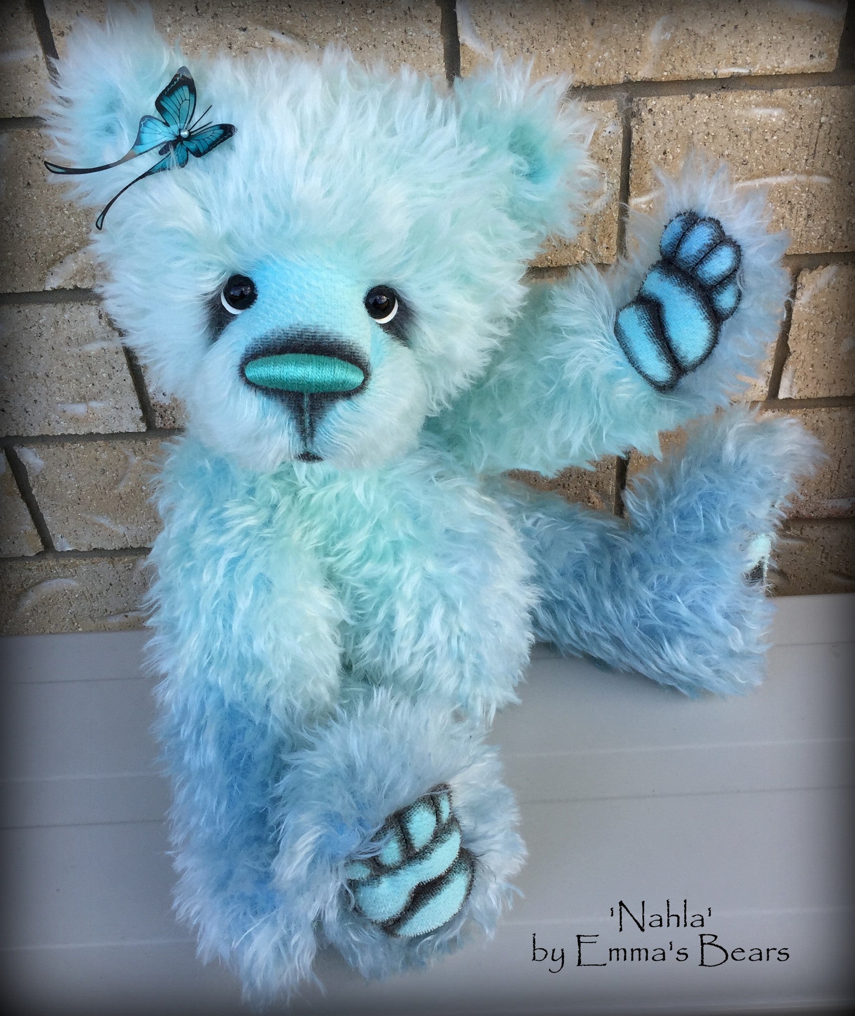 Nahla - 24IN hand dyed mohair bear by Emmas Bears - OOAK