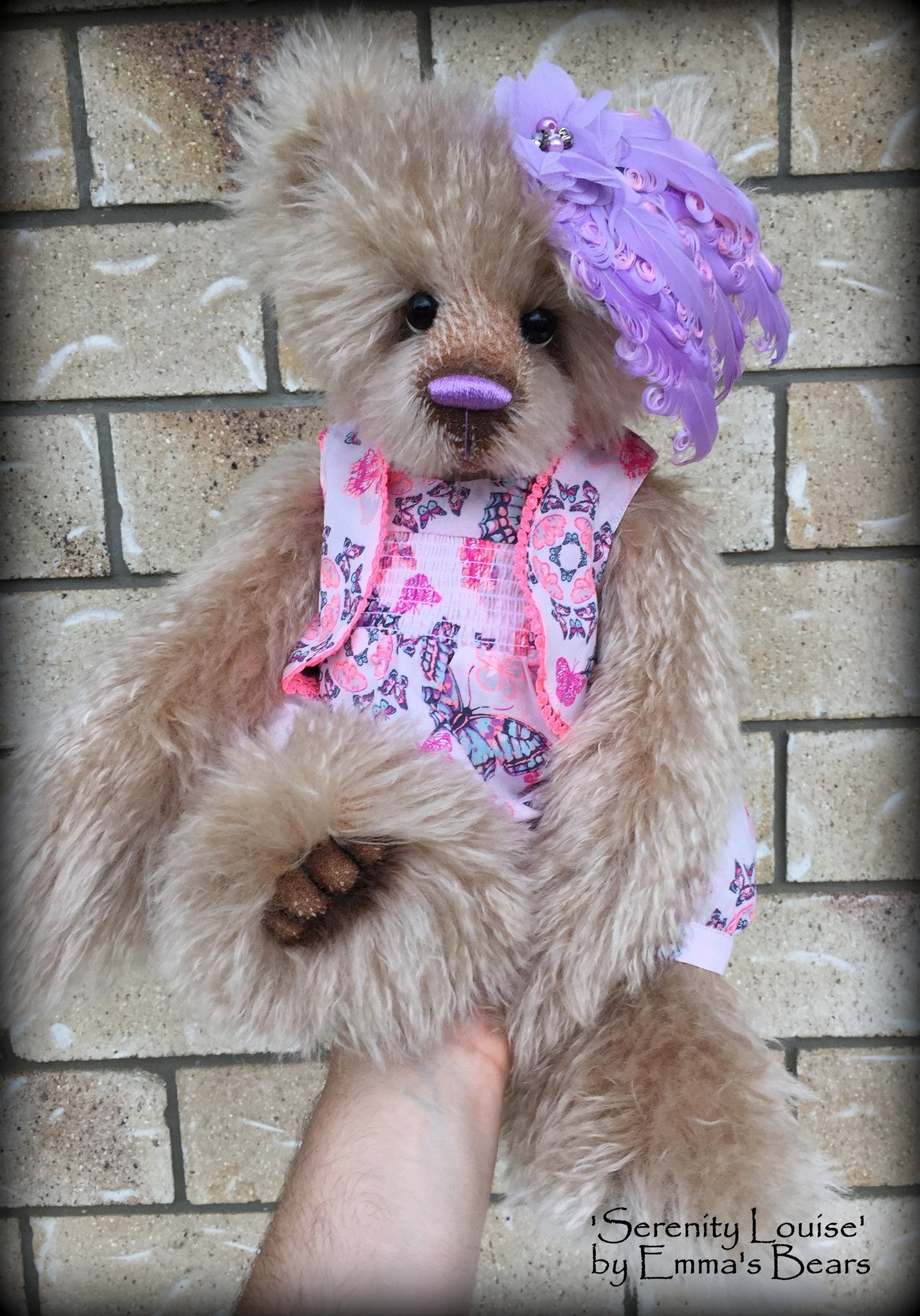 Serenity Louise - 21in MOHAIR Artist toddler style Bear by Emmas Bears - OOAK